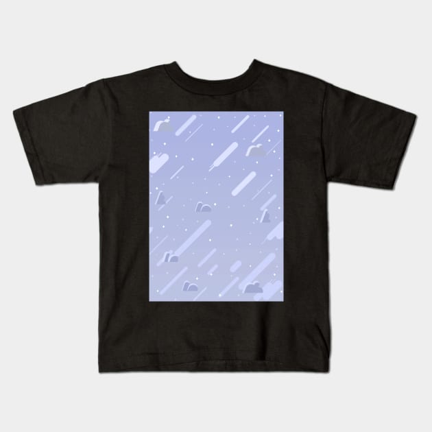 Periwinkle Universe Sky Kids T-Shirt by Blackmoonrose13